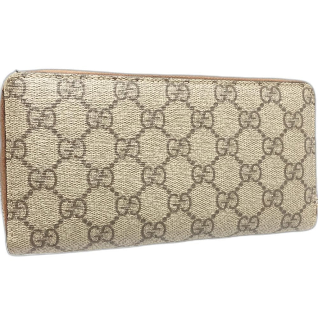 Gucci Beige Gg Supreme Long Wallet (Bi-Fold) (Pre-Owned)