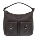 Gucci Dark Brown Leather Handbag Shoulder Bag (Pre-Owned)