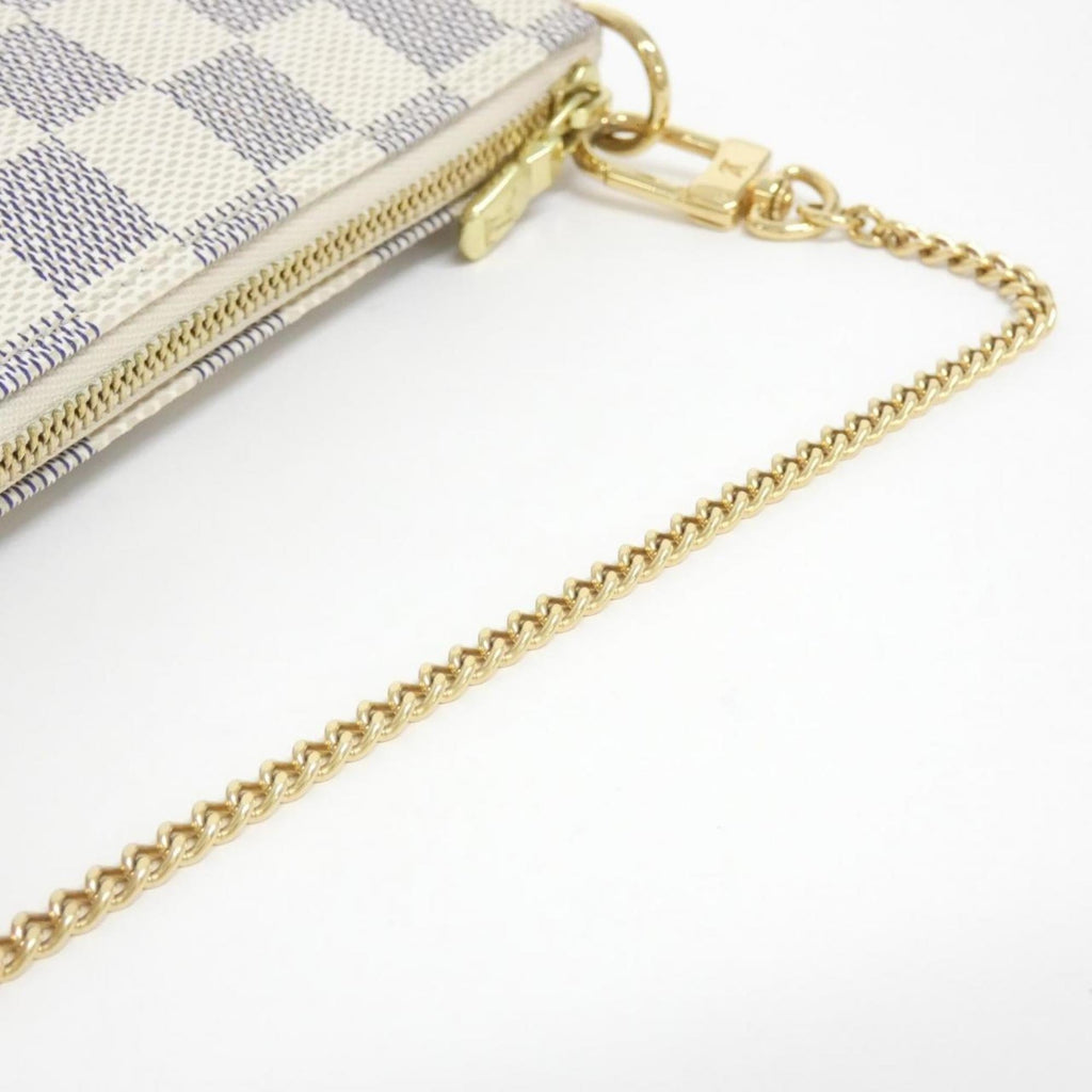 Louis Vuitton Azur Coated Canvas Pochette Pouch (Pre-Owned)