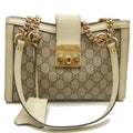 Gucci Padlock Beige Ivory Gg Supreme Tote Bag (Pre-Owned)
