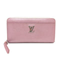 Louis Vuitton Metallic Pink Leather Long Wallet (Bi-Fold) (Pre-Owned)