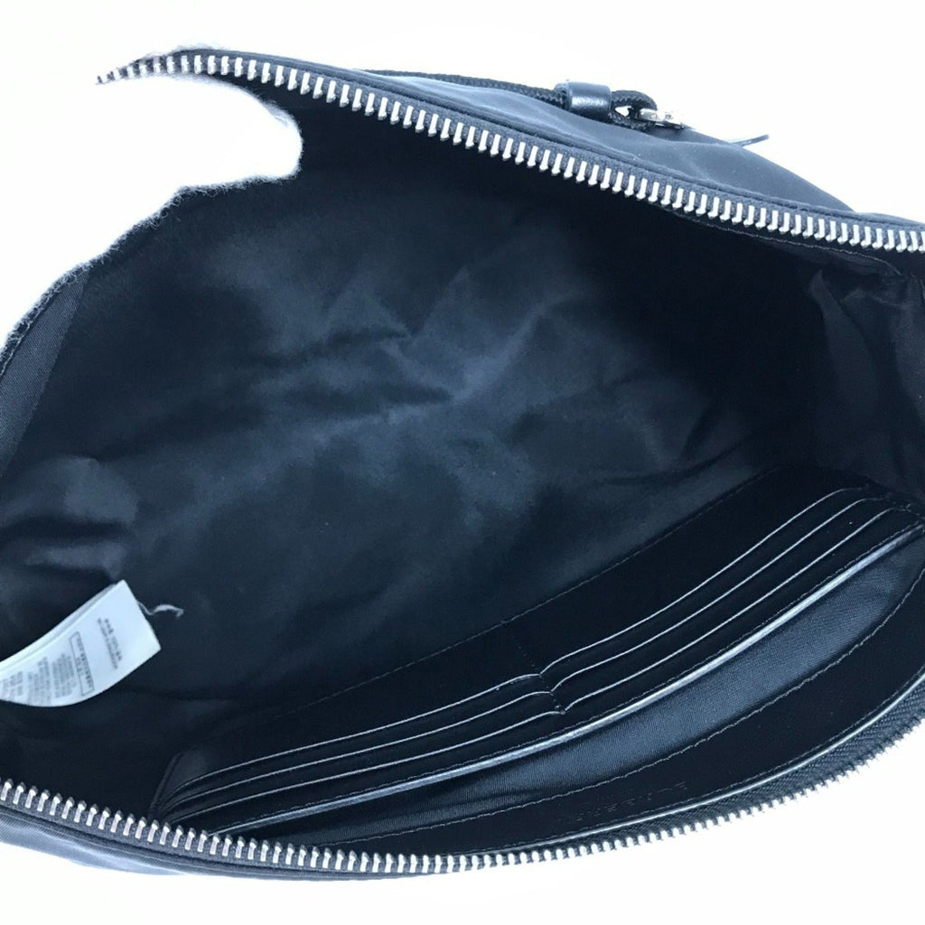Burberry Black White Nylon Clutch Bag Pouch (Pre-Owned)