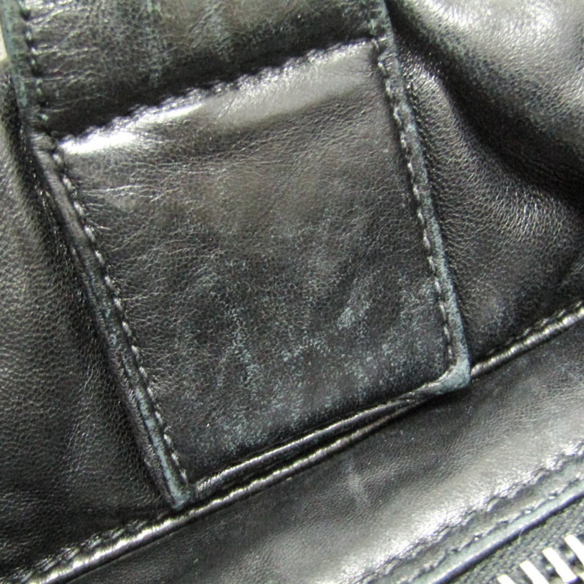 Prada Convertible Double Tote Nappa Leather And Tessuto Black Nylon Handbag (Pre-Owned)