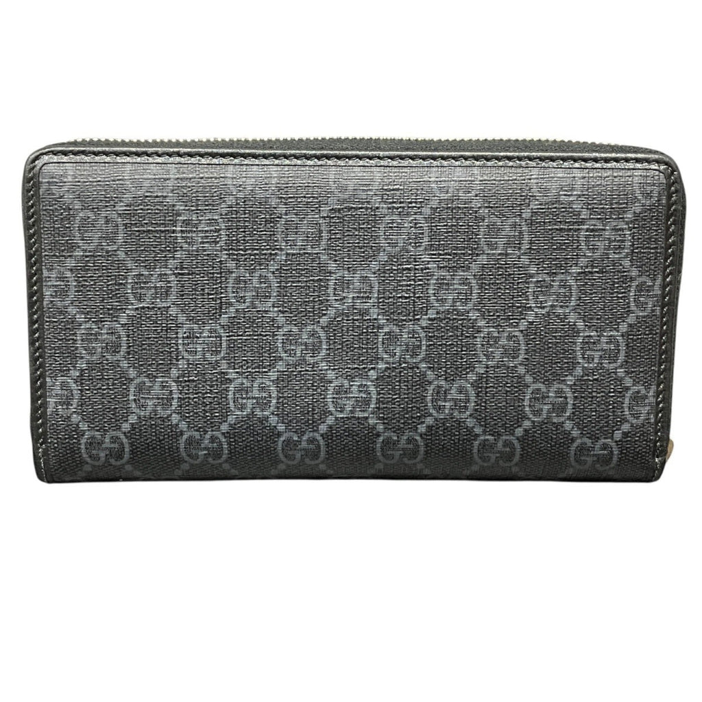 Gucci Black Gg Supreme Long Wallet (Bi-Fold) (Pre-Owned)