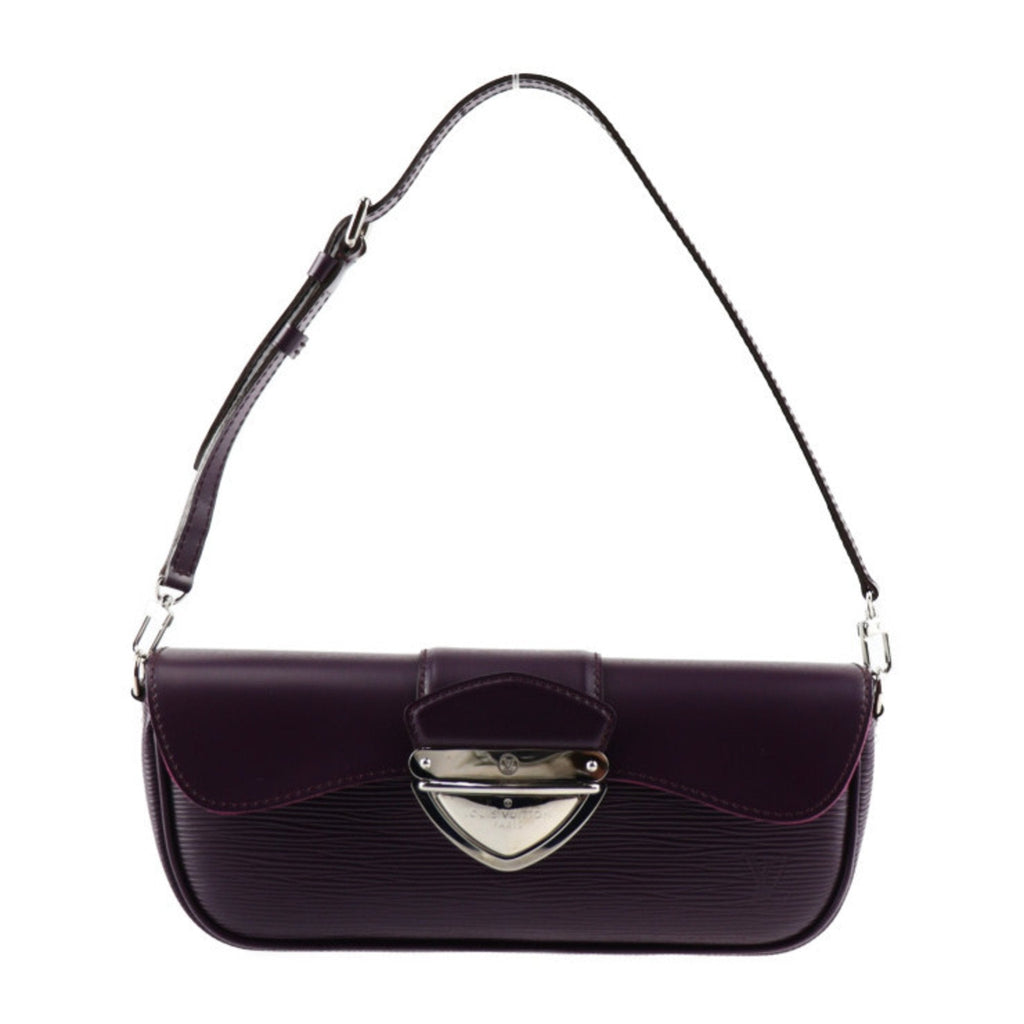 Louis Vuitton Cassis Leather Clutch Bag Handbag Pochette Shoulder Bag (Pre-Owned)