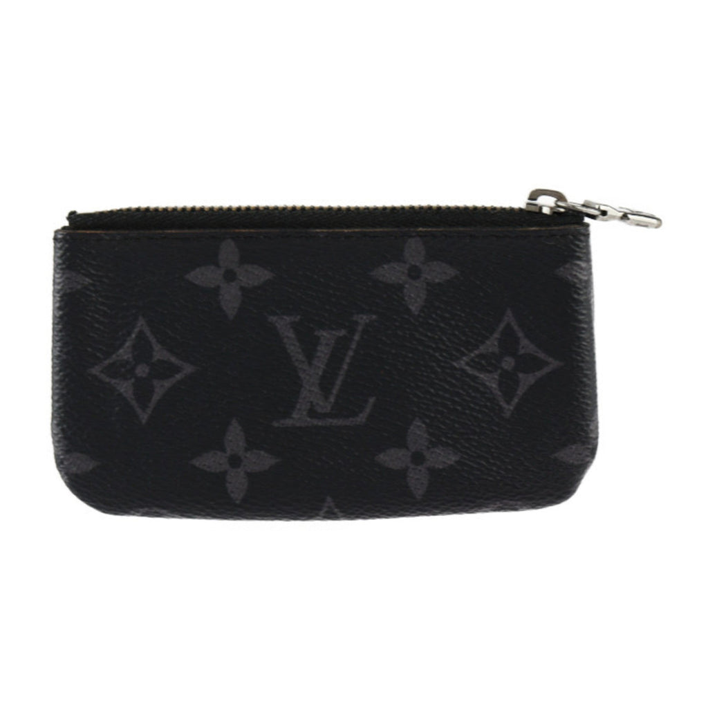Louis Vuitton Black Gray Pvc Leather Coin Purse/Coin Case (Pre-Owned)