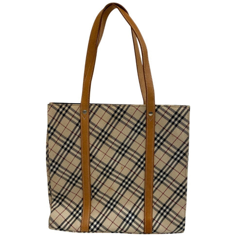 Burberry Beige Canvas Tote Bag (Pre-Owned)