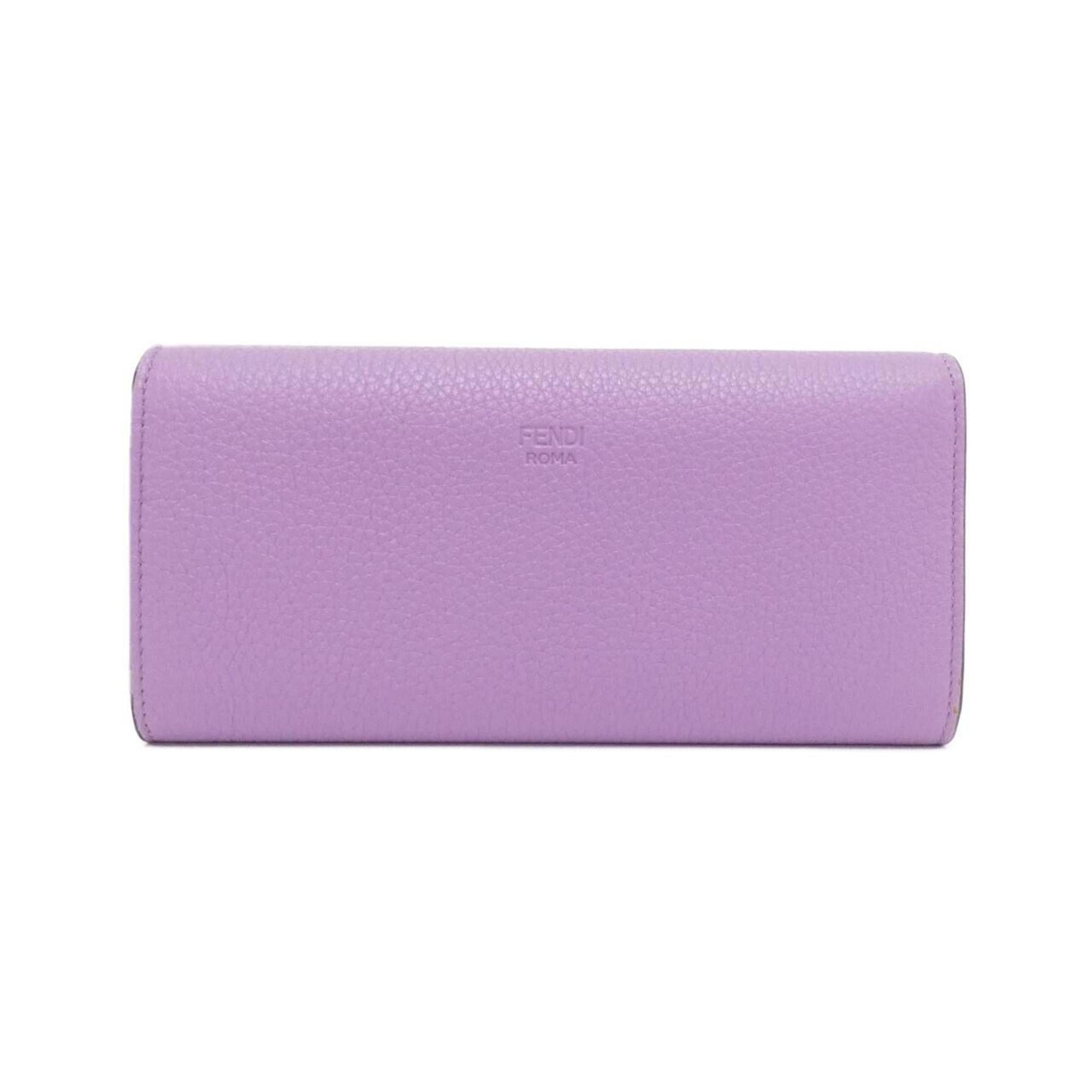 Fendi Leather Long Wallet (Bi-Fold) (Pre-Owned)