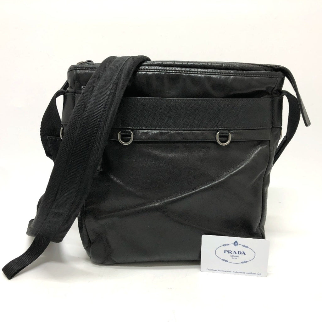 Prada Black Leather Shoulder Bag (Pre-Owned)
