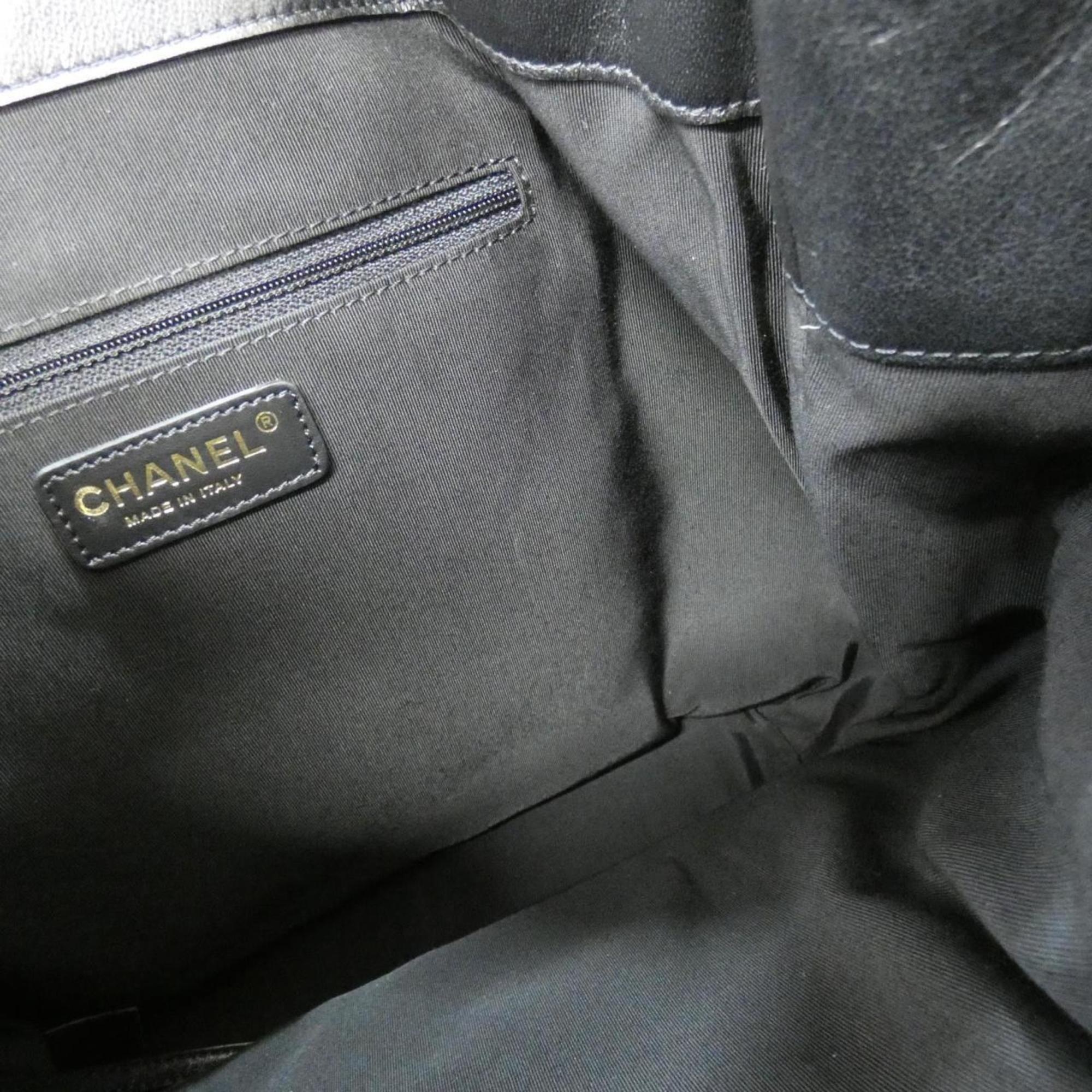 Chanel Black Leather Backpack (Pre-Owned)