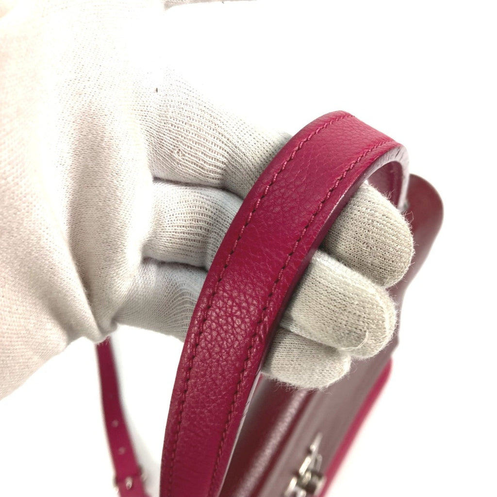 Louis Vuitton Purple Leather Handbag (Pre-Owned)