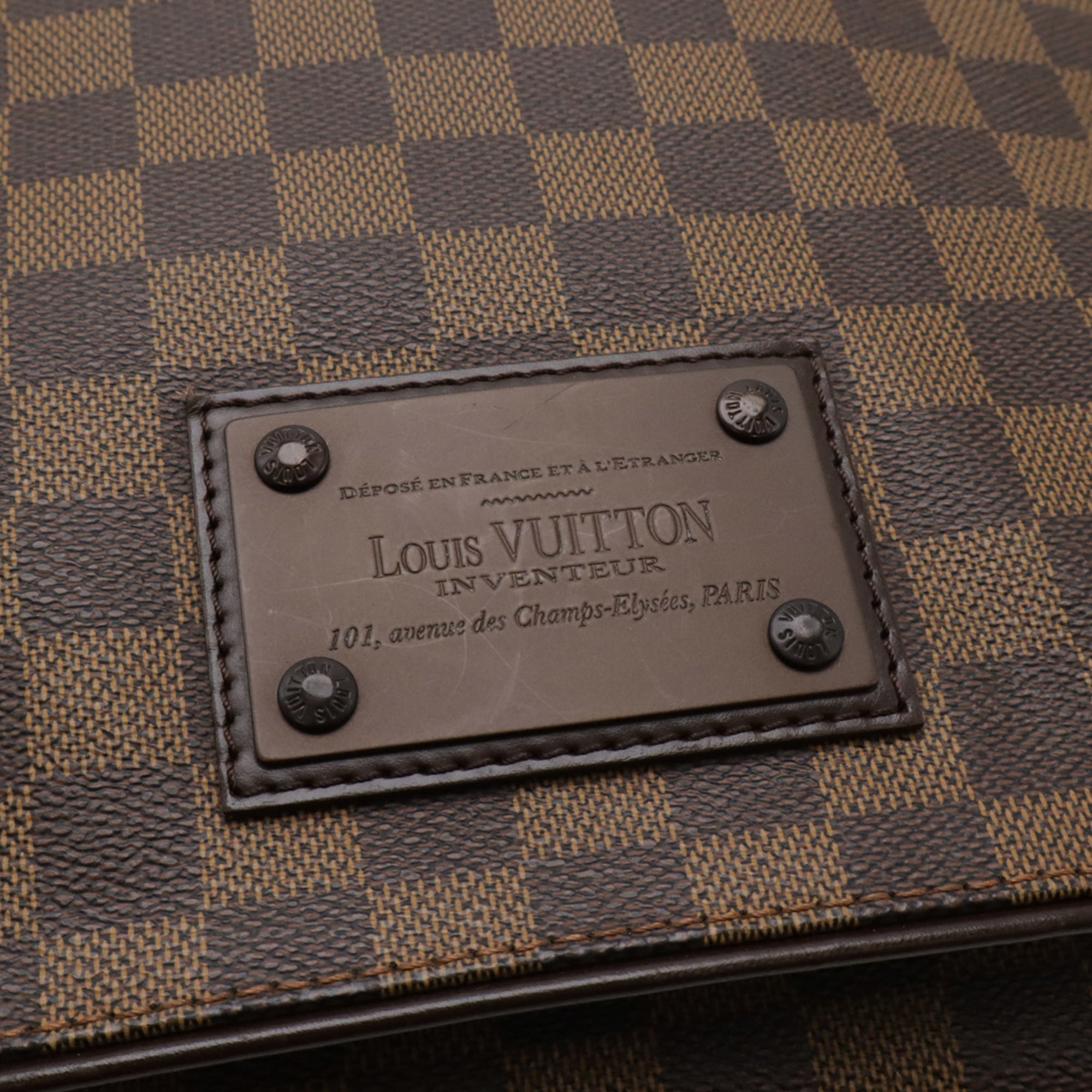 Louis Vuitton Brown Damier Canvas Pvc Shoulder Bag (Pre-Owned)