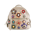 Fendi Beige Multi-Color Leather Backpack (Pre-Owned)