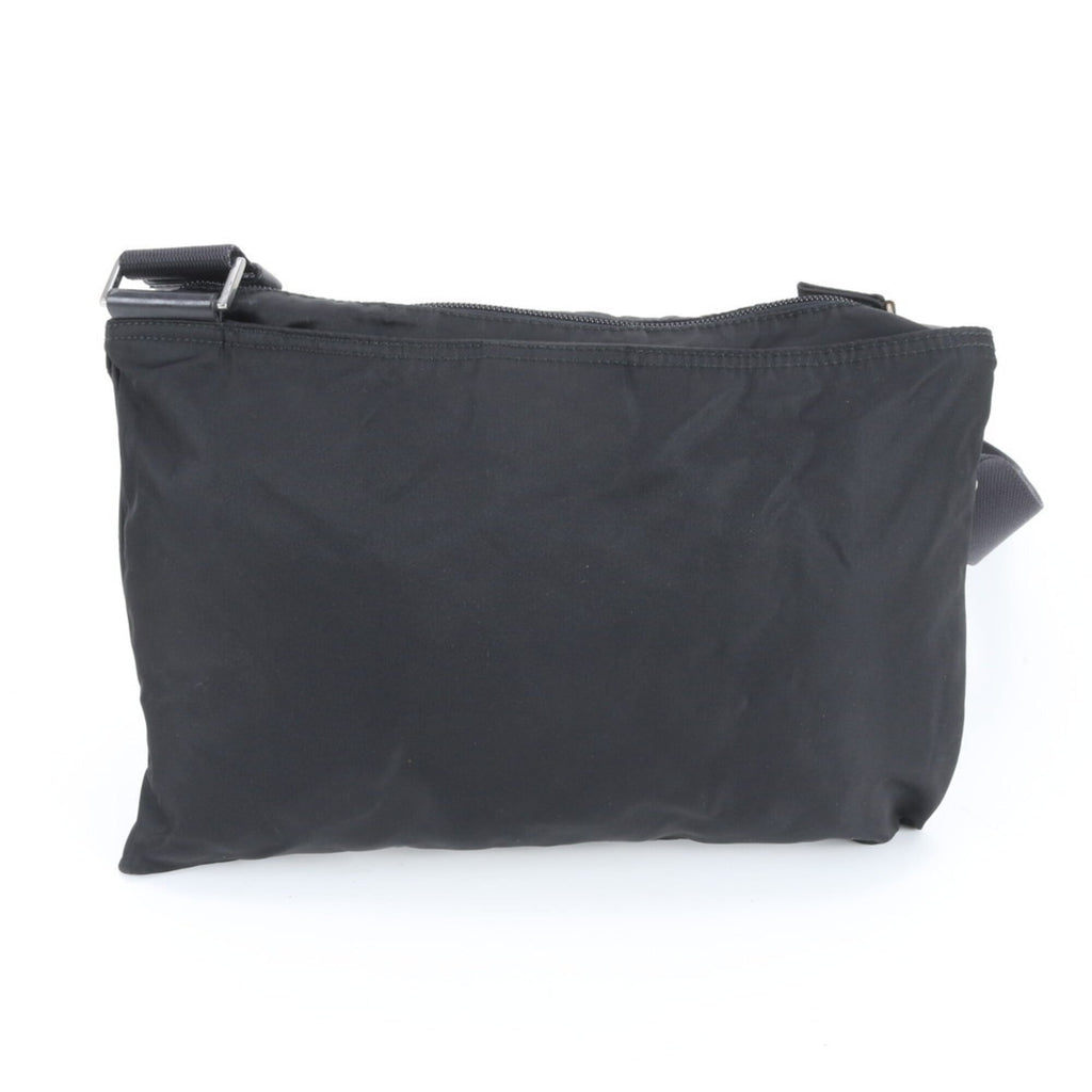 Prada Black Nylon Leather Shoulder Bag (Pre-Owned)