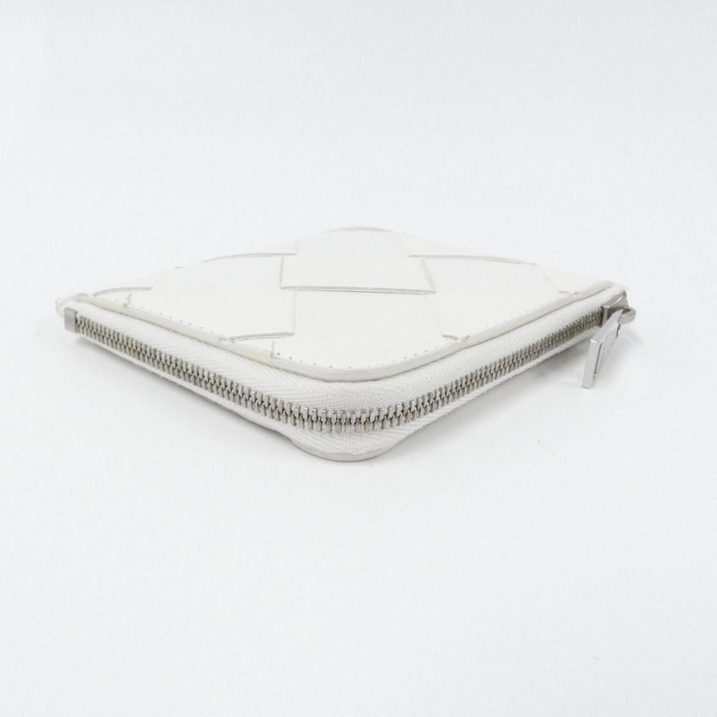 Bottega Veneta White Leather Wallet (Bi-Fold) (Pre-Owned)