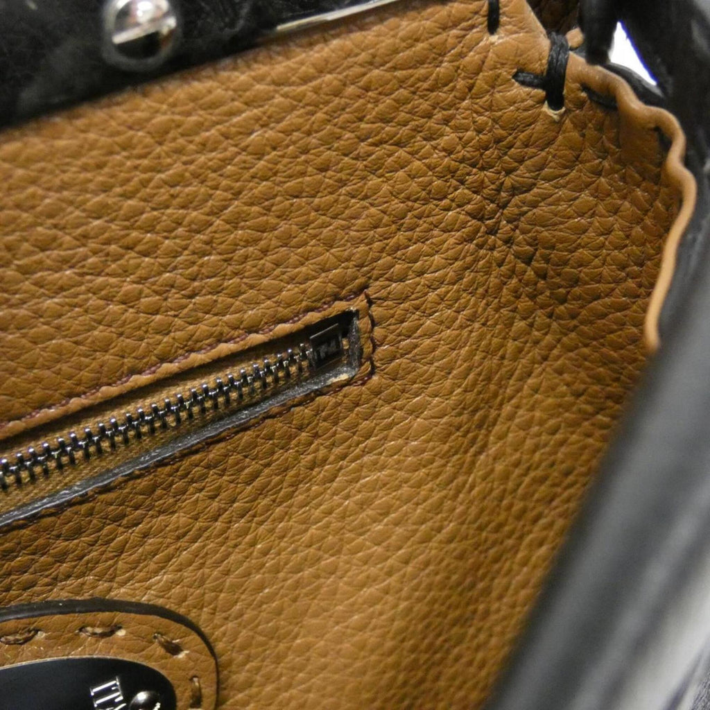 Fendi Black Leather Handbag (Pre-Owned)