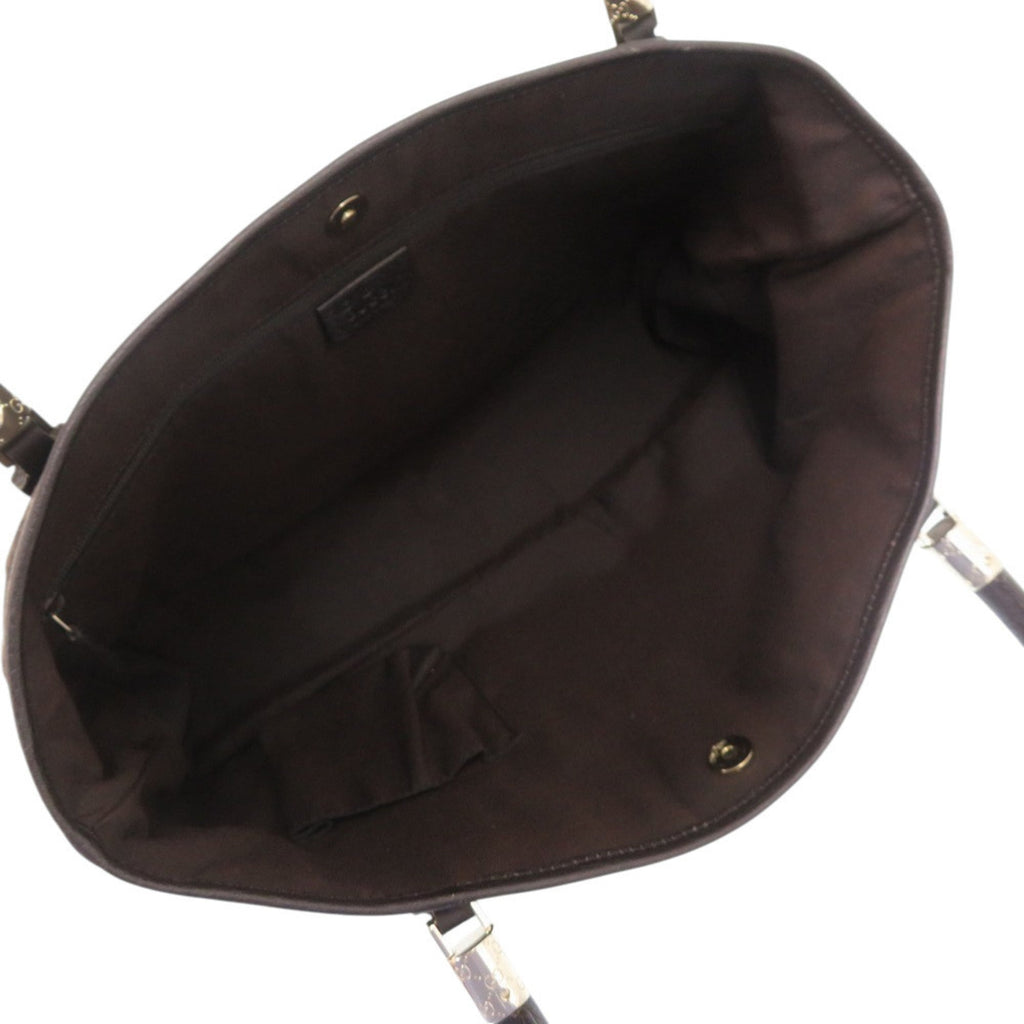 Gucci Gg Canvas Brown Gg Canvas Tote Bag (Pre-Owned)