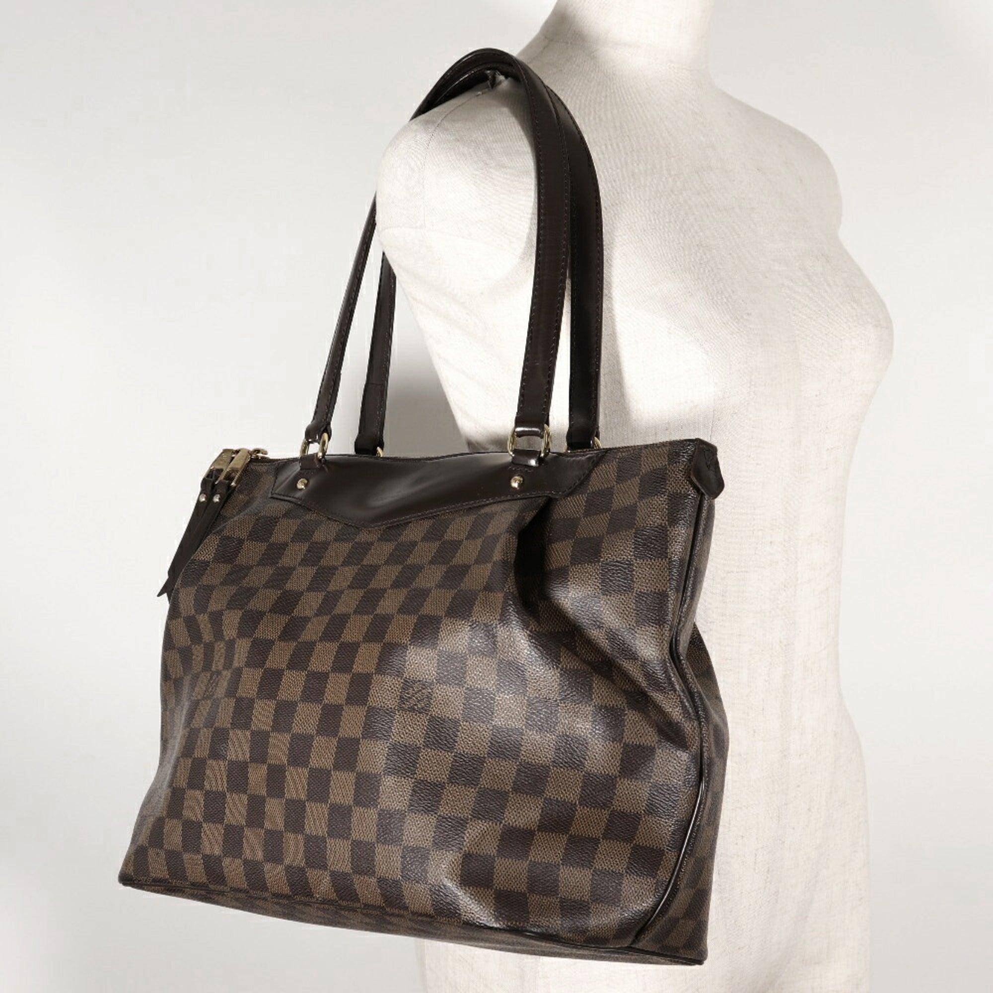 Louis Vuitton Damier Brown Damier Canvas Shoulder Bag (Pre-Owned)