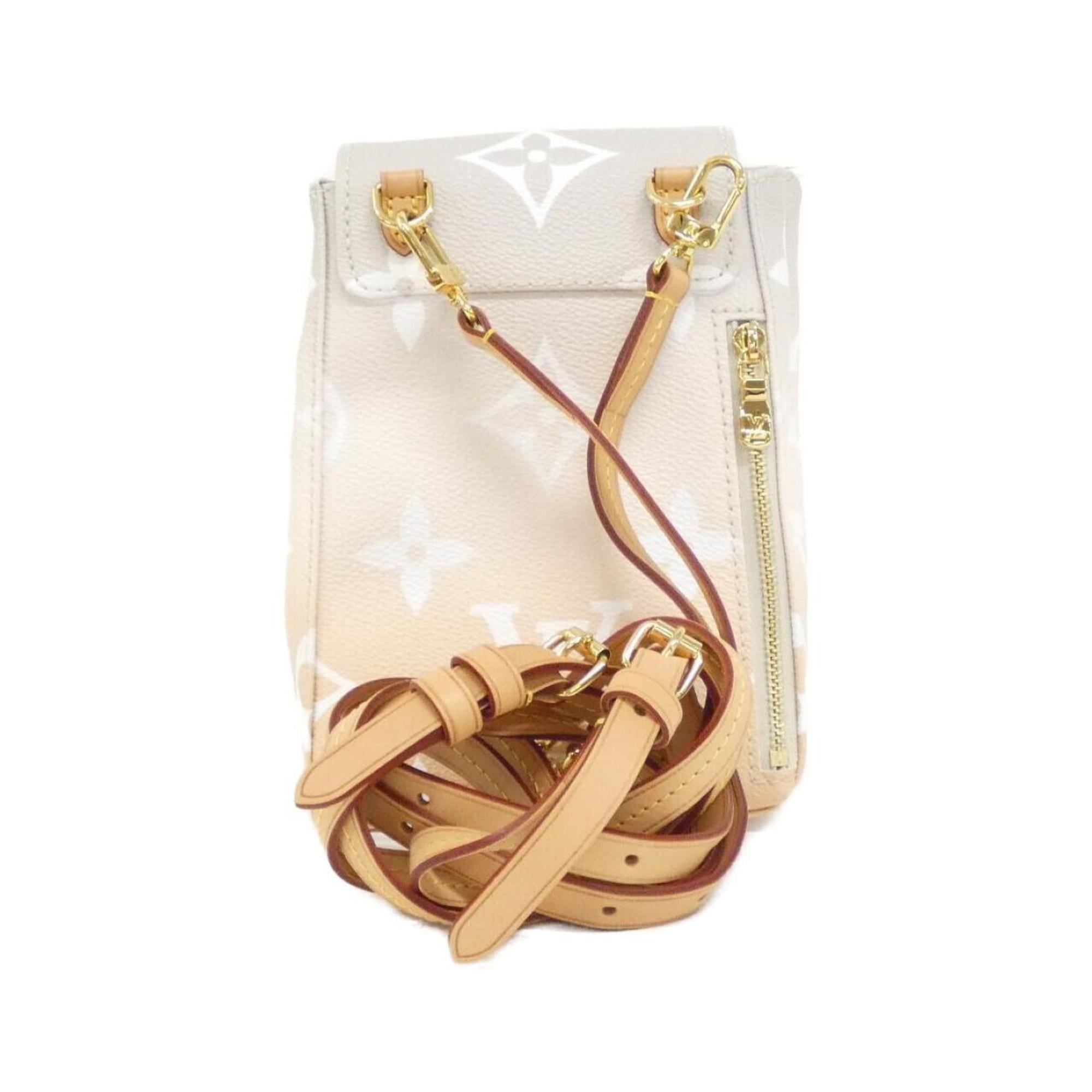 Louis Vuitton Beige White Coated Canvas Backpack (Pre-Owned)
