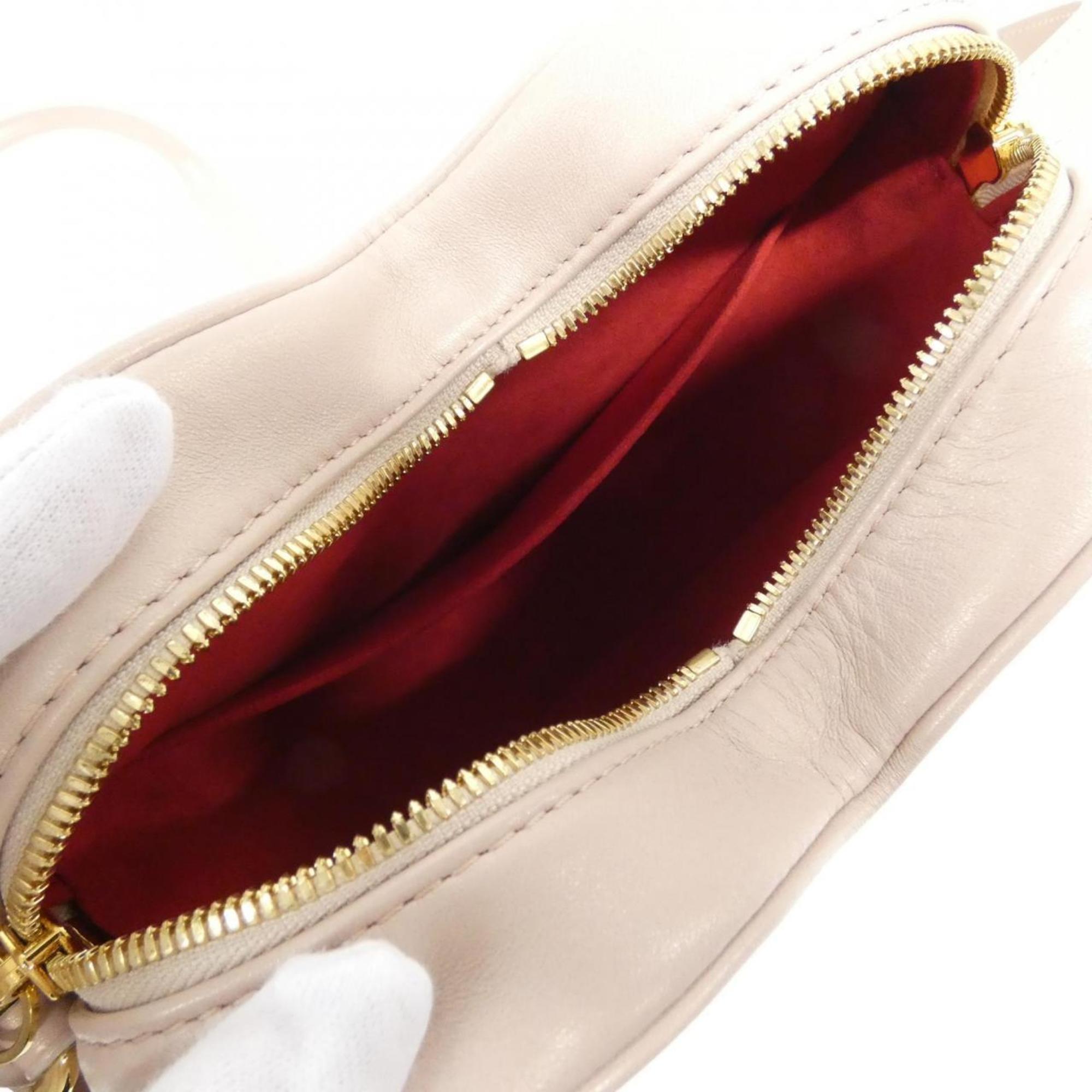 Louis Vuitton Rose Leather Shoulder Bag (Pre-Owned)