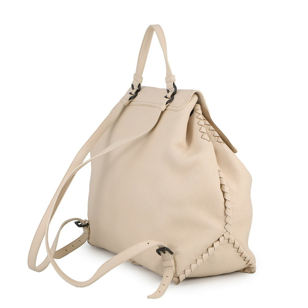 Bottega Veneta Black Ivory Leather Handbag (Pre-Owned)