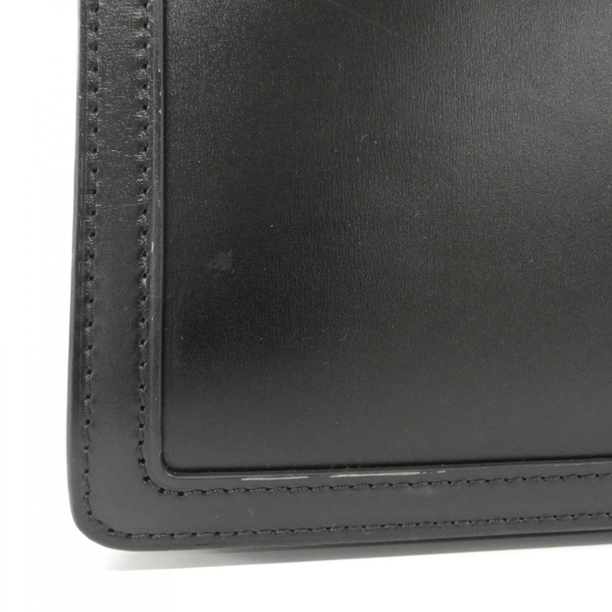 Louis Vuitton Black Leather Shoulder Bag (Pre-Owned)