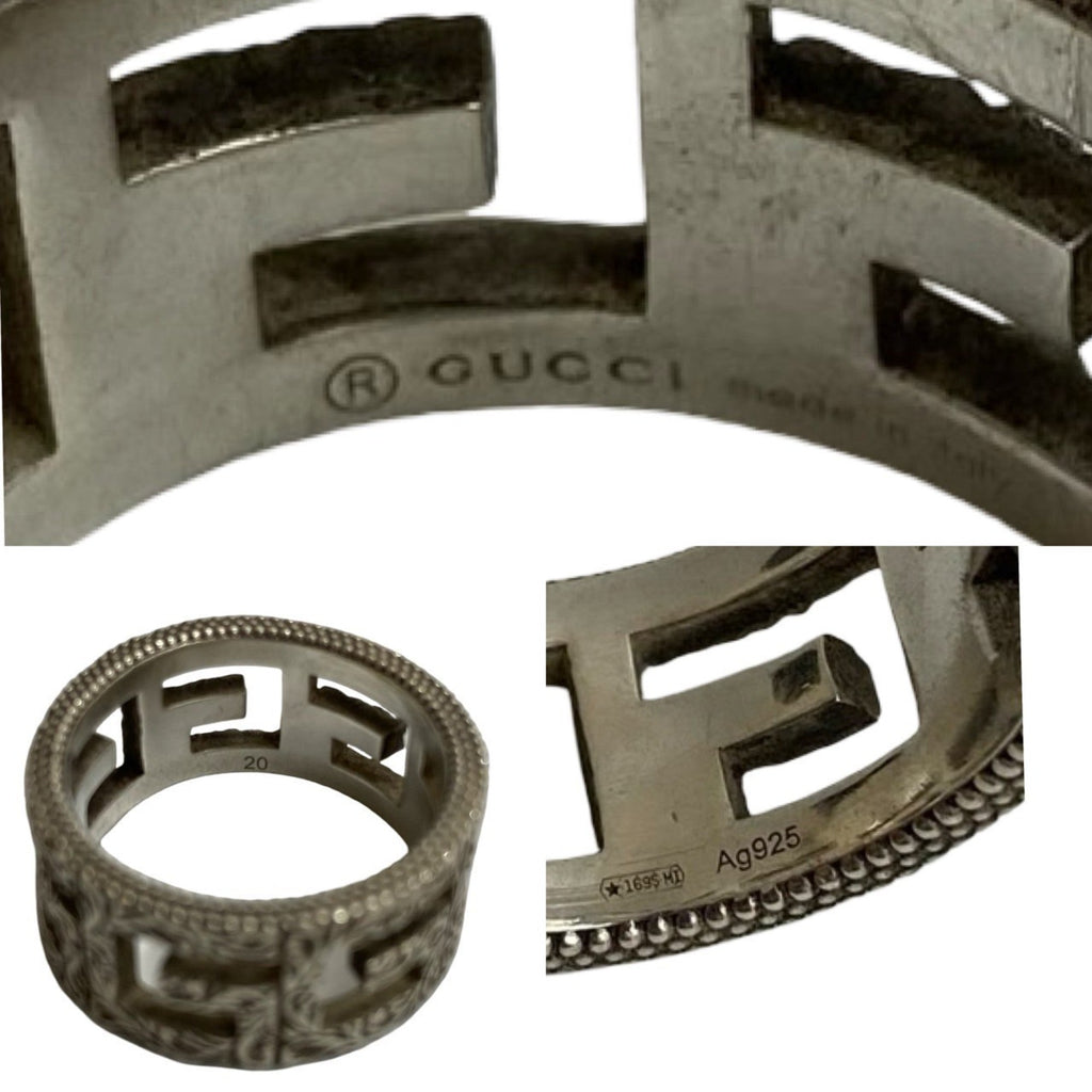 Gucci Silver Silver 925 Band Ring (Pre-Owned)