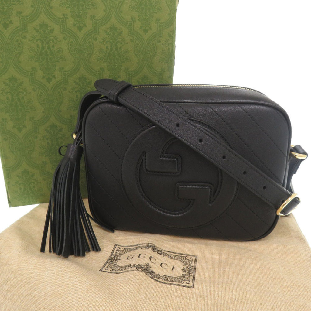 Gucci Black Leather Shoulder Bag (Pre-Owned)