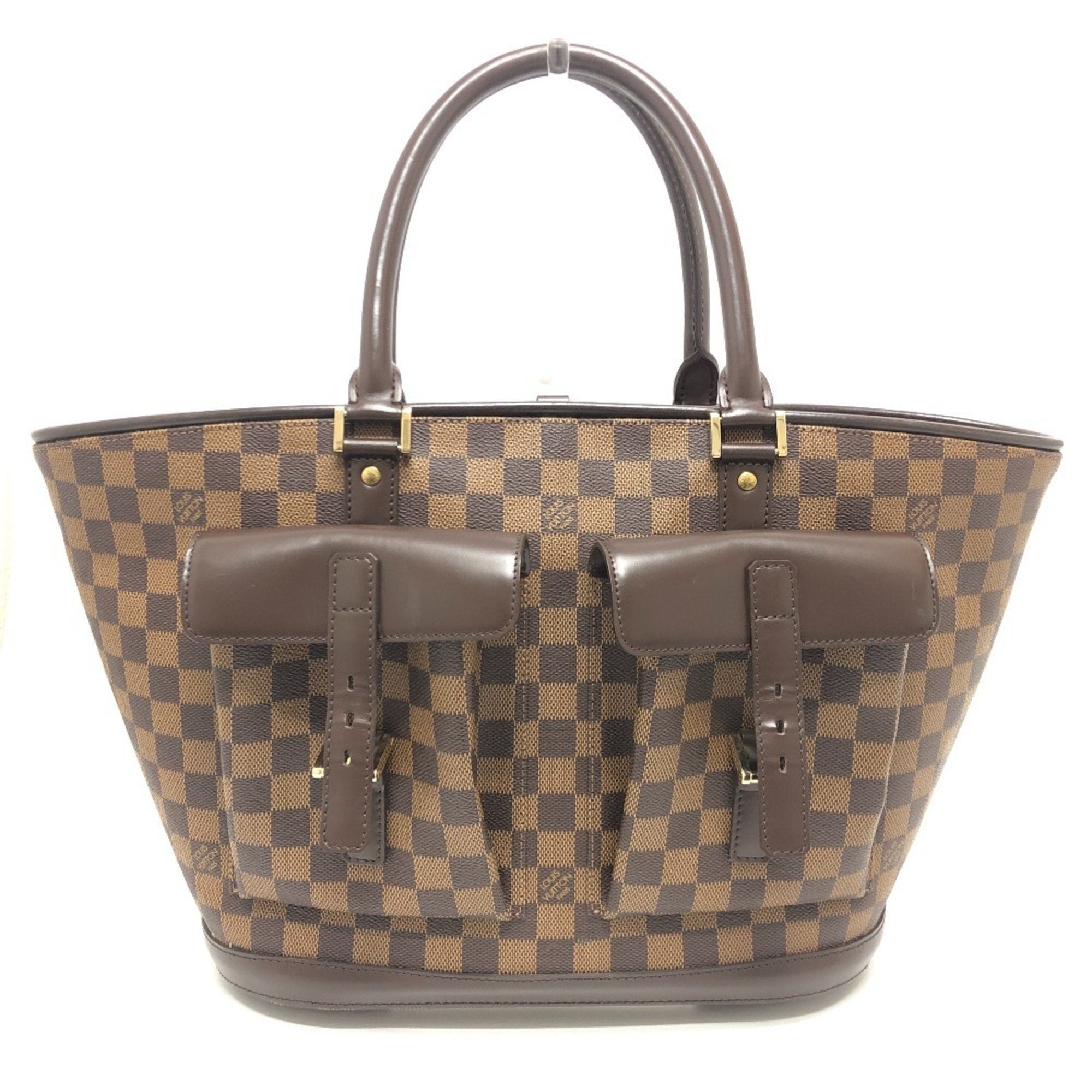 Louis Vuitton Ebene Damier Canvas Handbag Tote Bag (Pre-Owned)