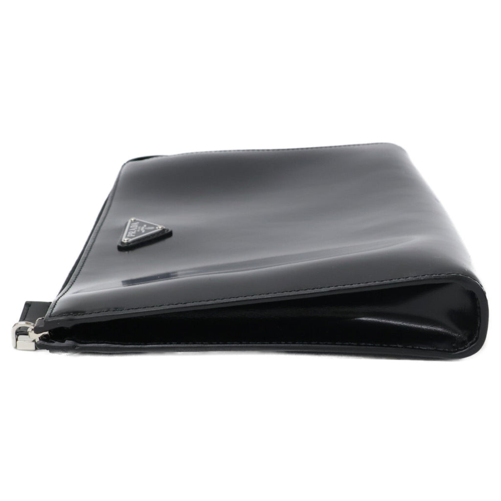 Prada Black Leather Clutch Bag (Pre-Owned)