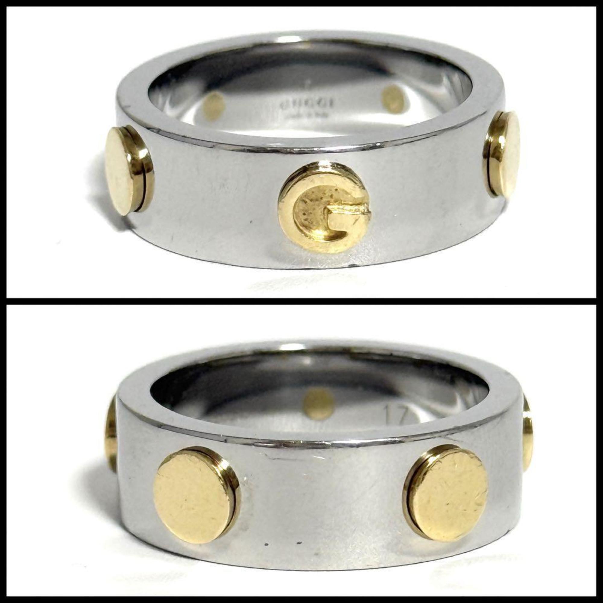 Gucci Gold Plating Stainless Steel Band Ring (Pre-Owned)
