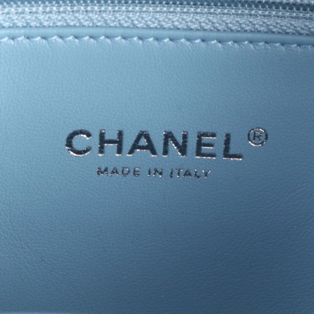 Chanel Blue Leather Backpack (Pre-Owned)
