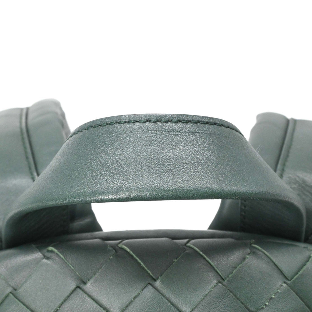 Bottega Veneta Green Intrecciato Backpack (Pre-Owned)