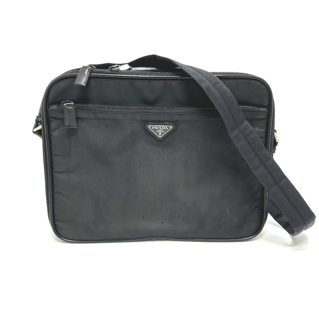 Prada Black Nylon Briefcase Shoulder Bag (Pre-Owned)