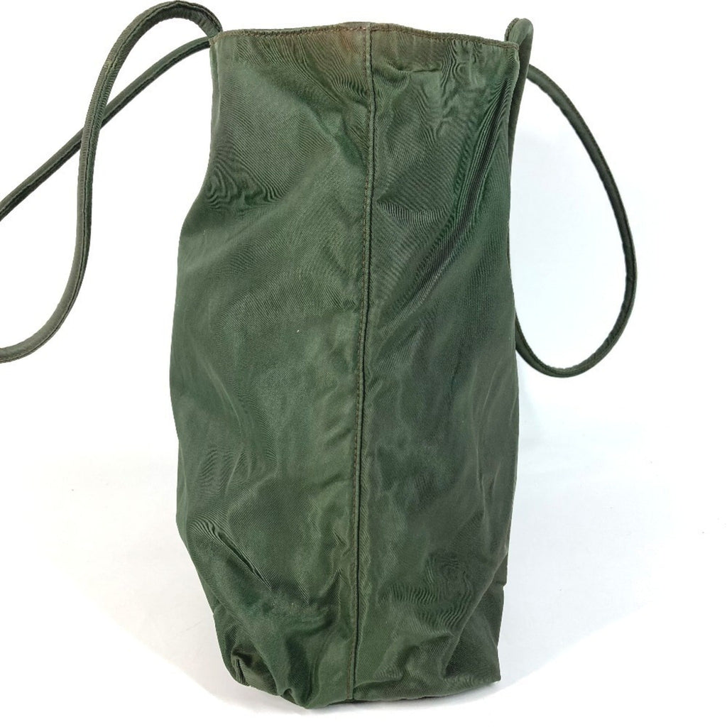 Prada Khaki Nylon Shoulder Bag Tote Bag (Pre-Owned)