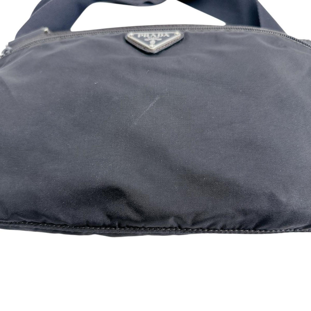 Prada Black Nylon Shoulder Bag Sling Bag (Pre-Owned)