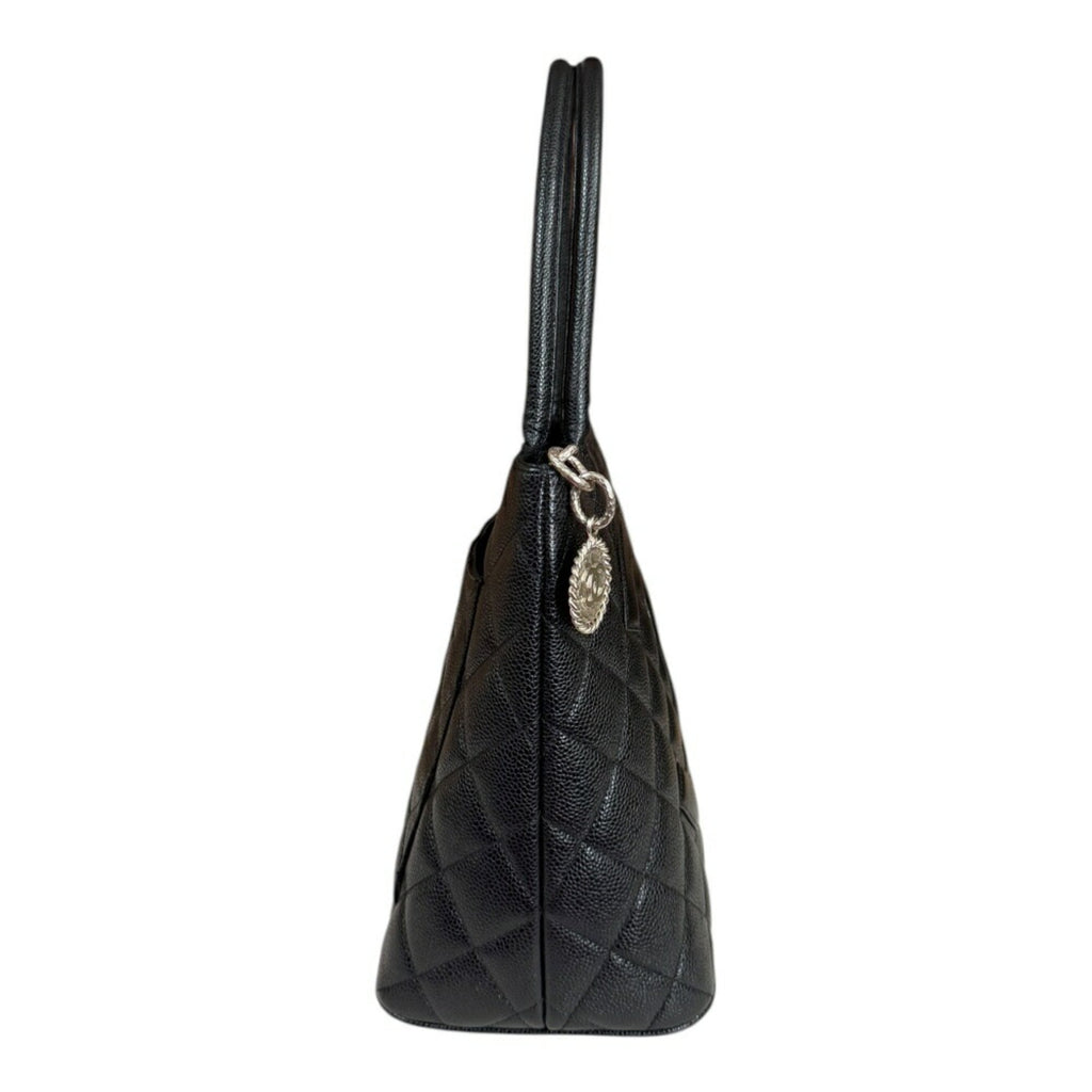 Chanel Caviar Skin Black Caviar Leather Tote Bag (Pre-Owned)