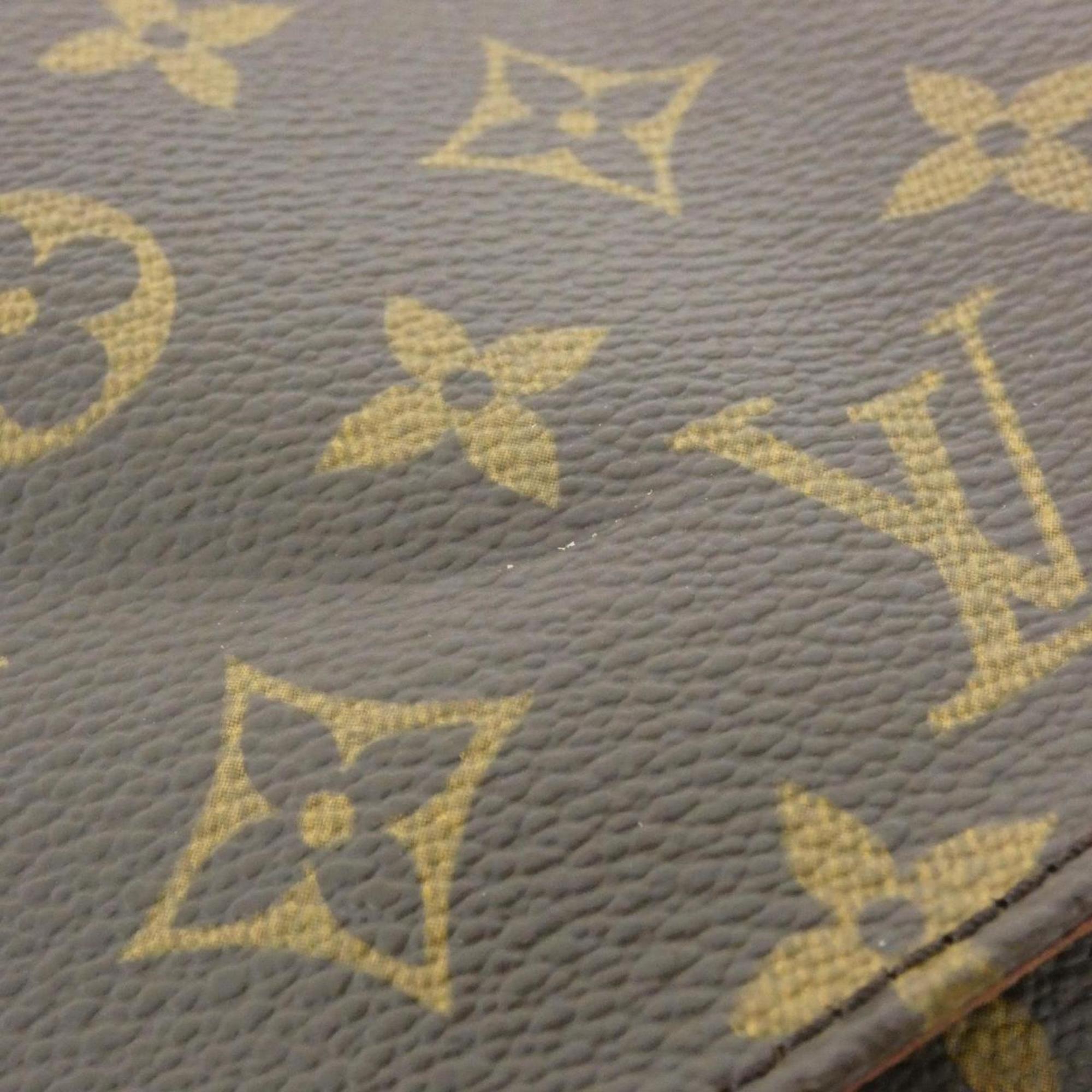Louis Vuitton Brown Marron Coated Canvas Shoulder Bag (Pre-Owned)