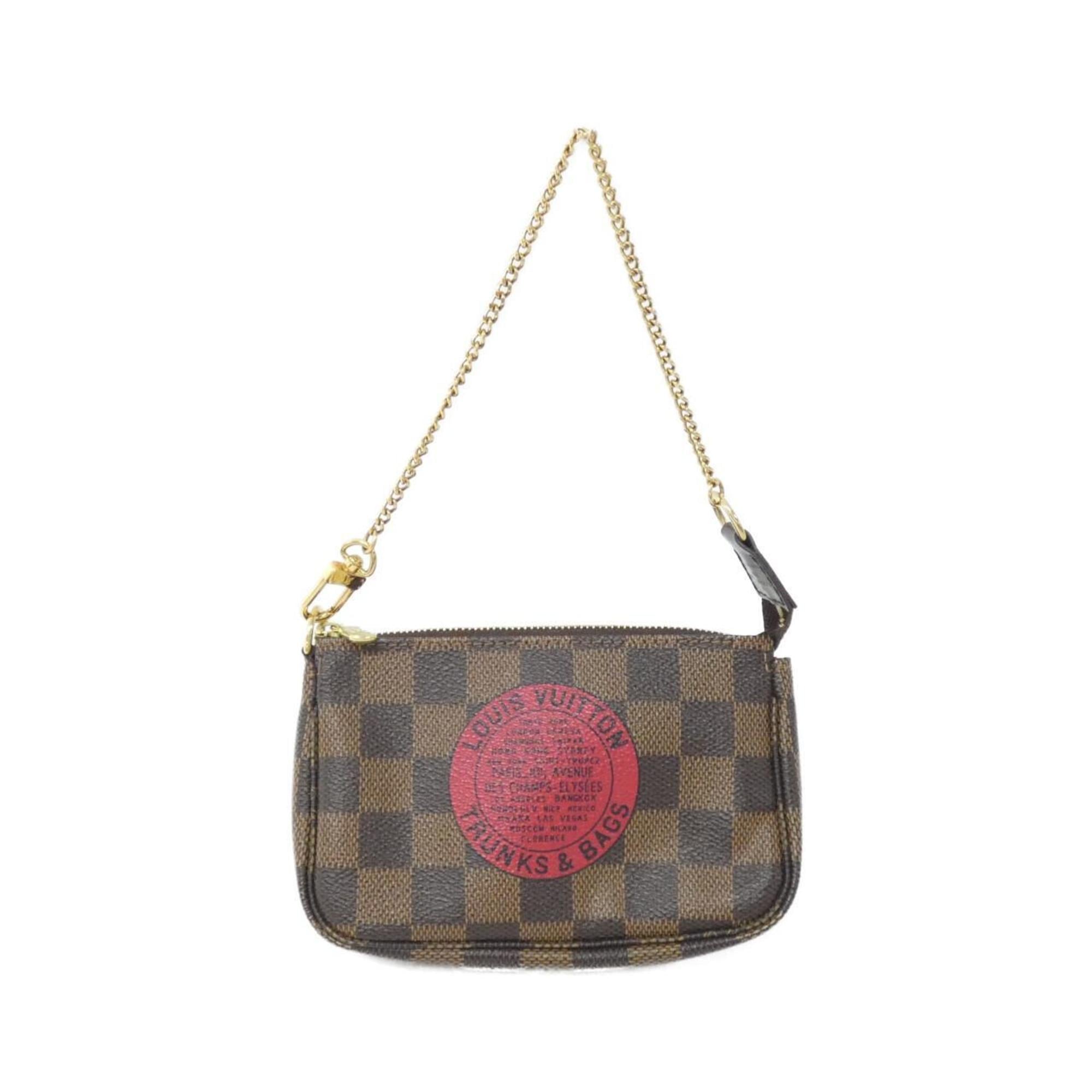 Louis Vuitton Damier Ebene Coated Canvas Pochette Pouch (Pre-Owned)