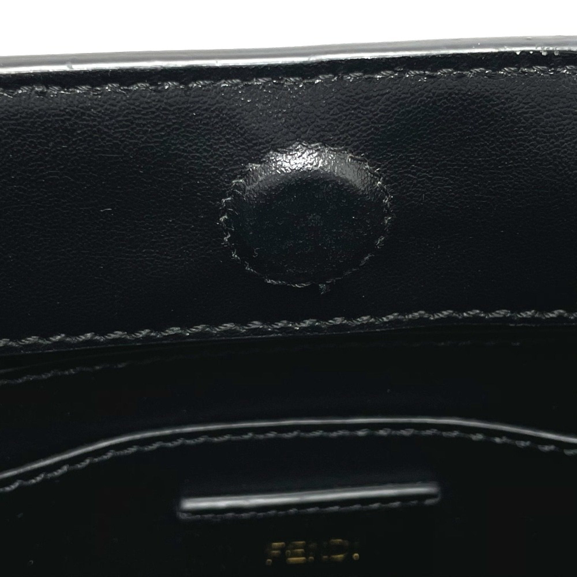Fendi Yellow Leather Shoulder Bag (Pre-Owned)