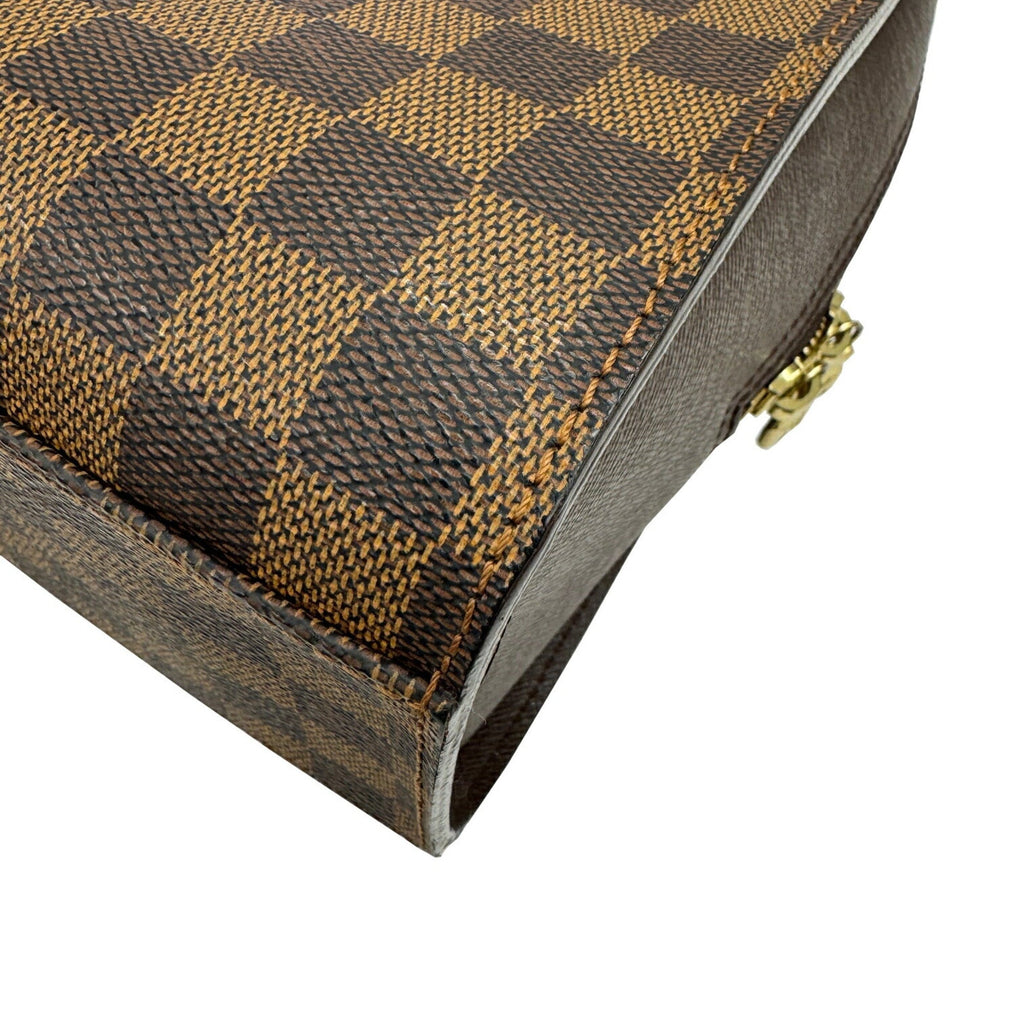 Louis Vuitton Damier Brown Damier Canvas Handbag (Pre-Owned)