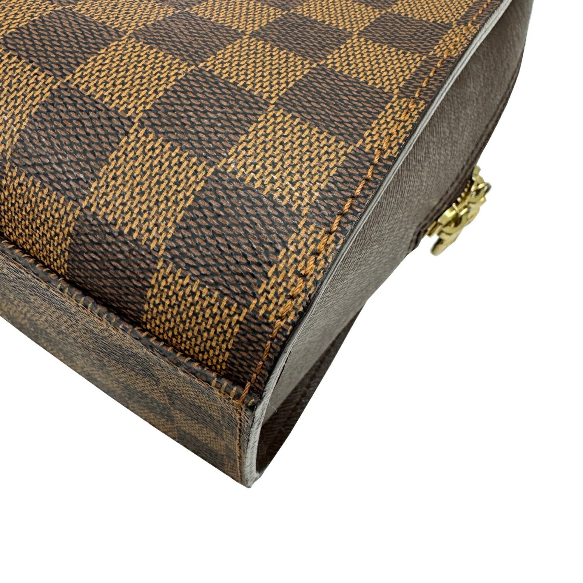 Louis Vuitton Damier Brown Damier Canvas Handbag (Pre-Owned)