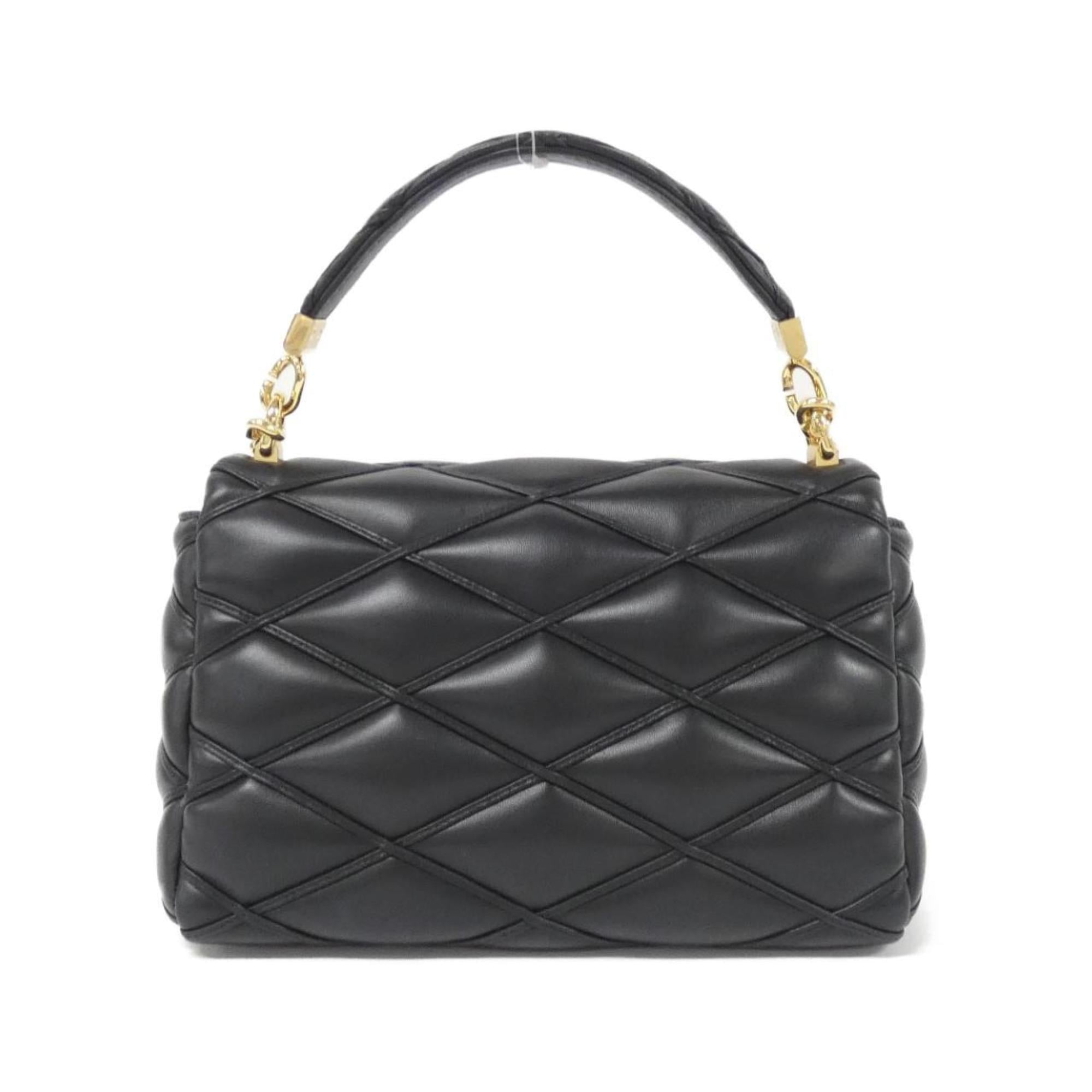 Louis Vuitton Black Leather Shoulder Bag (Pre-Owned)