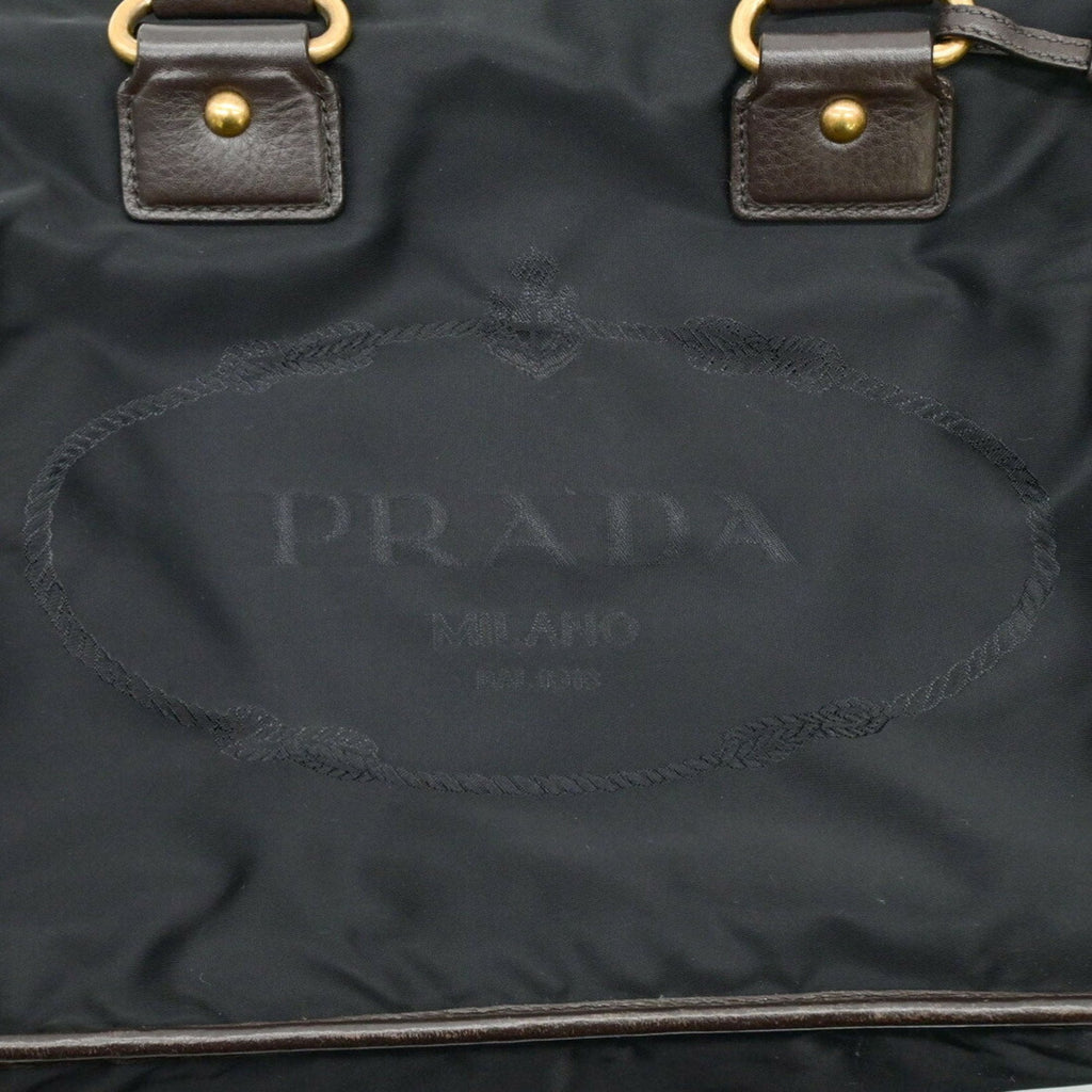 Prada Black Nylon Handbag Shoulder Bag (Pre-Owned)