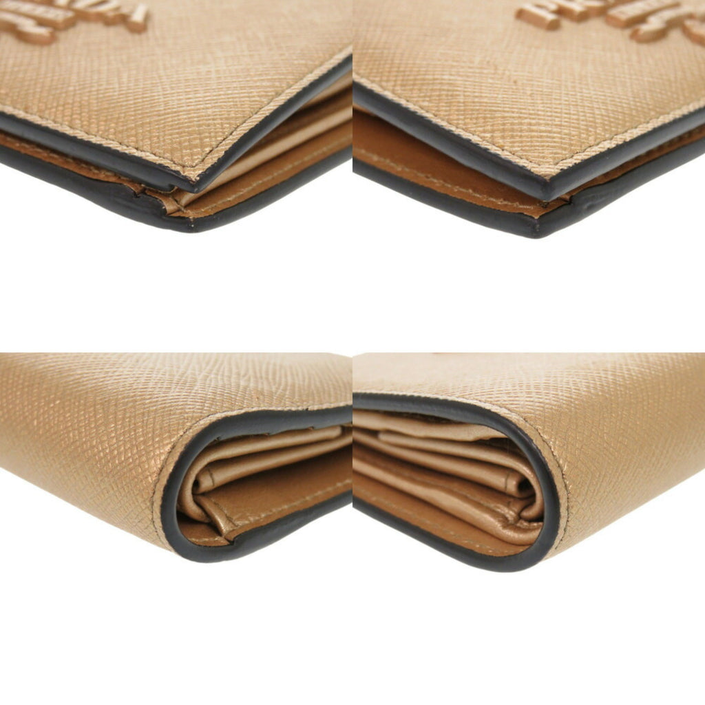 Prada Gold Saffiano Wallet (Bi-Fold) (Pre-Owned)