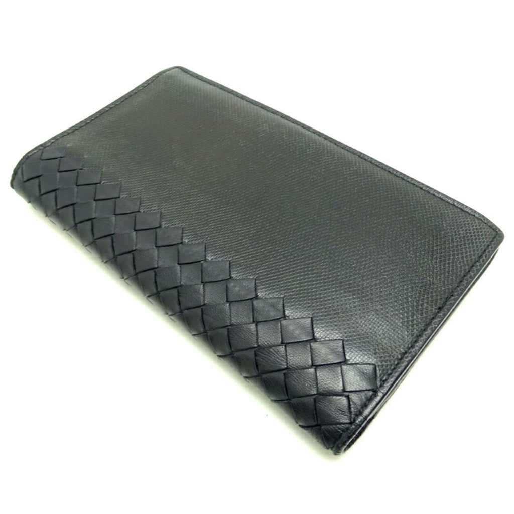 Bottega Veneta Intrecciato Black Intrecciato Coin Purse/Coin Case (Pre-Owned)