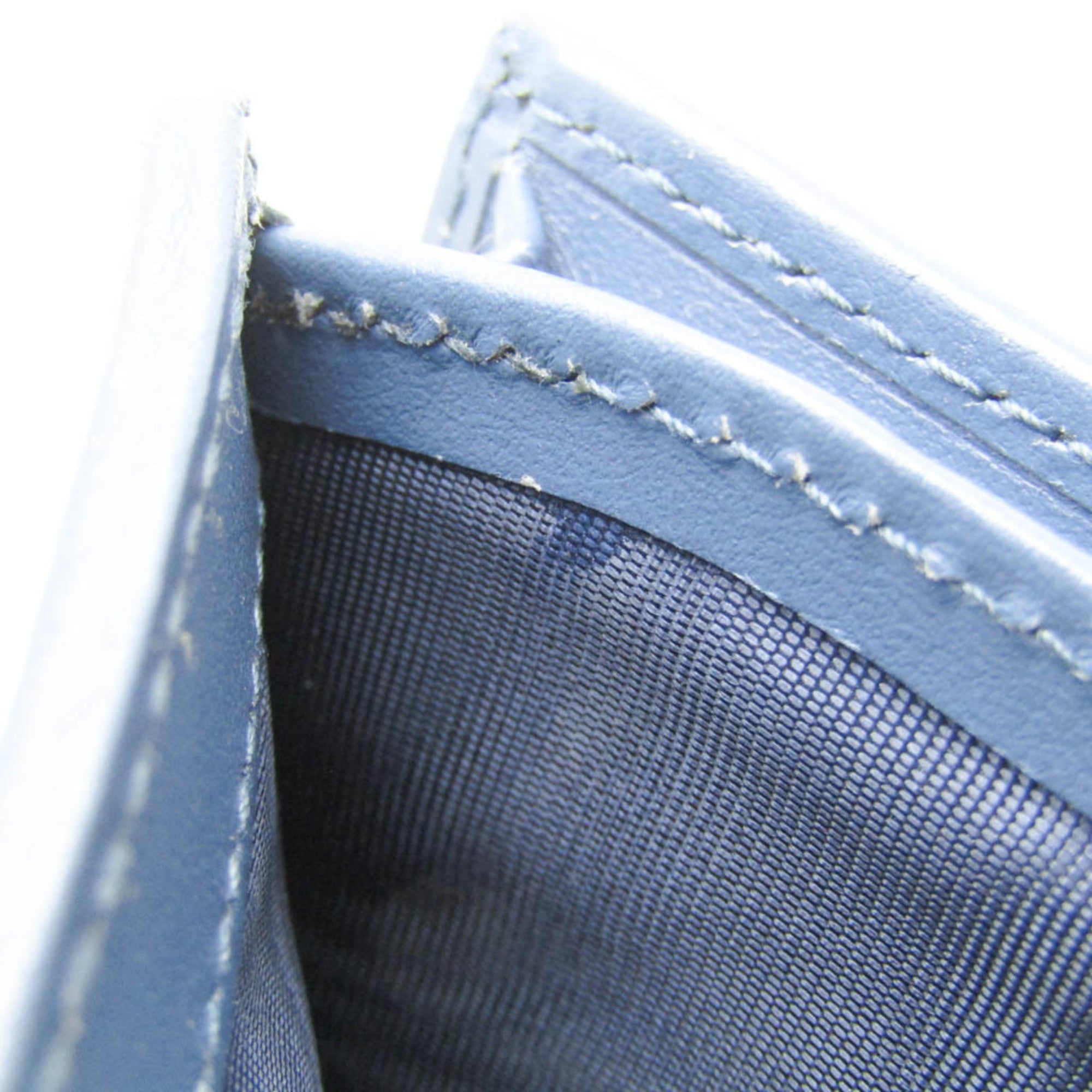 Gucci Blue Leather Wallet (Bi-Fold) (Pre-Owned)
