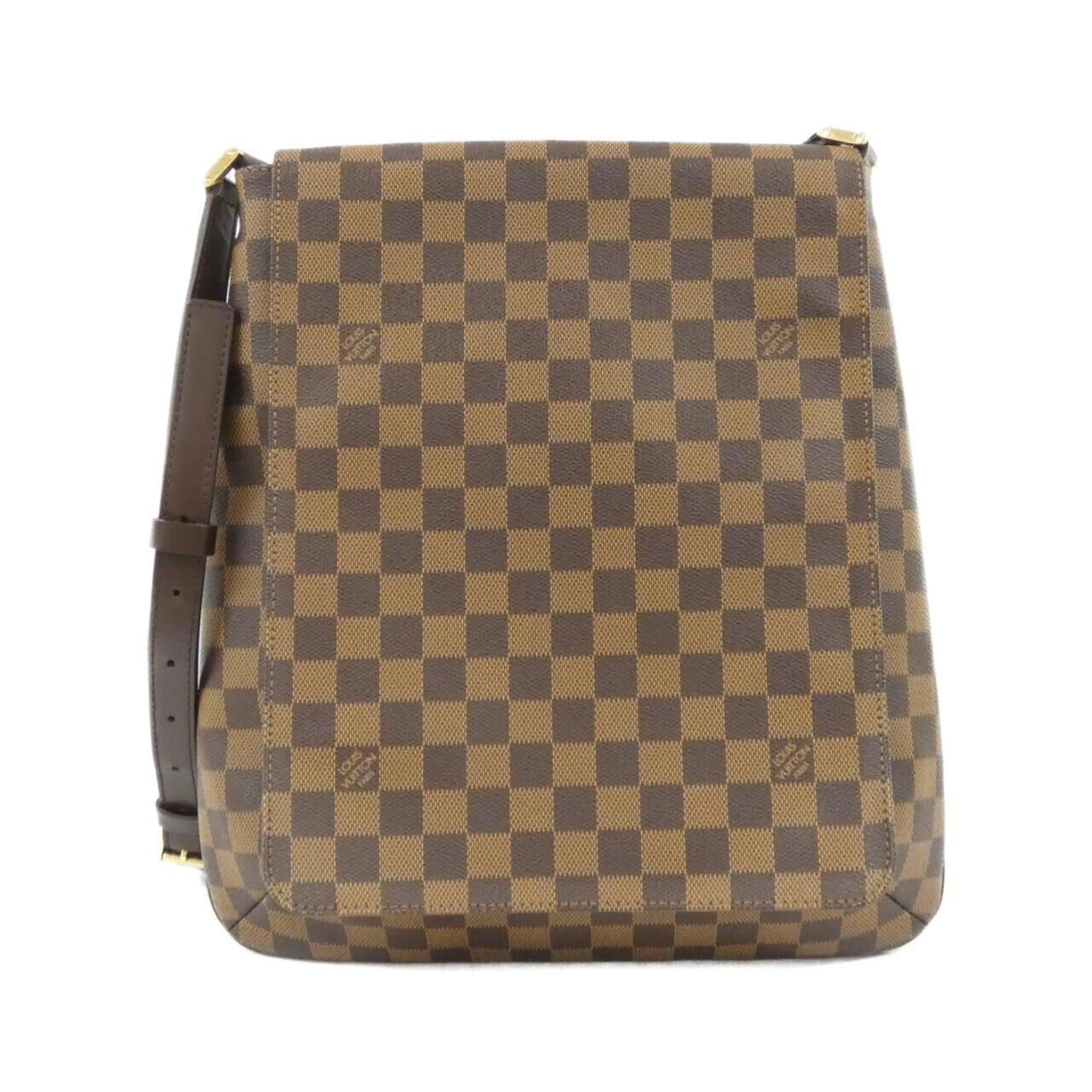 Louis Vuitton Damier Canvas Ebene Damier Canvas Shoulder Bag (Pre-Owned)