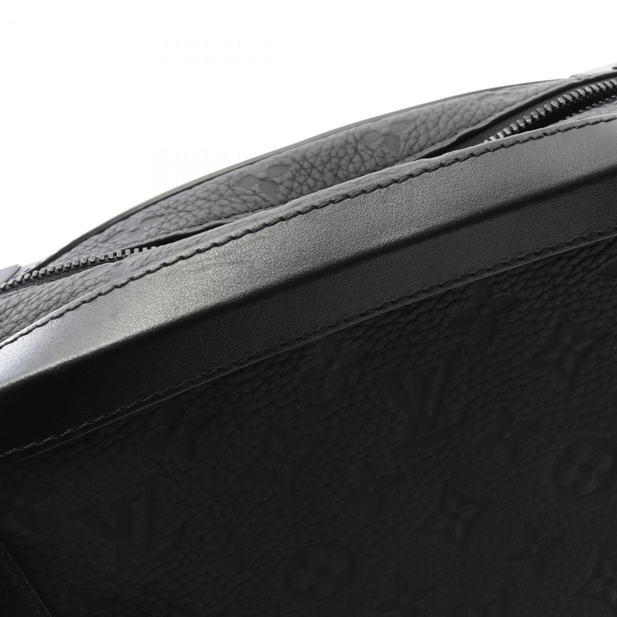 Louis Vuitton Black Noir Monogram Leather Shoulder Bag (Pre-Owned)