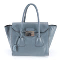 Prada Blue Leather Handbag (Pre-Owned)